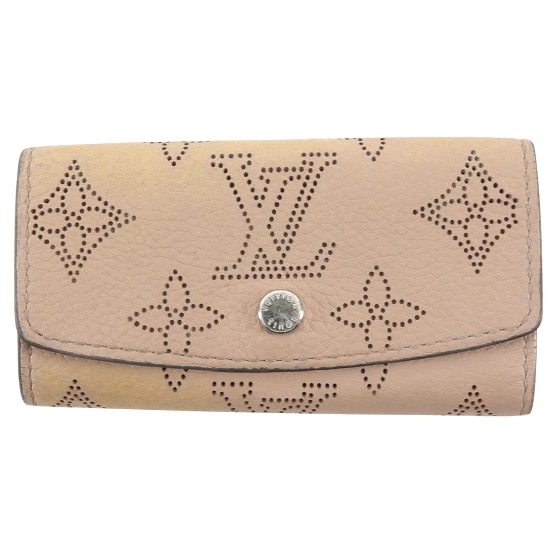 Louis Vuitton Beige Mahina Perforated Leather 4-Key Keyholder