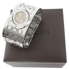 Gucci Silver Tone Stainless Steel Twirl Watch Bracelet