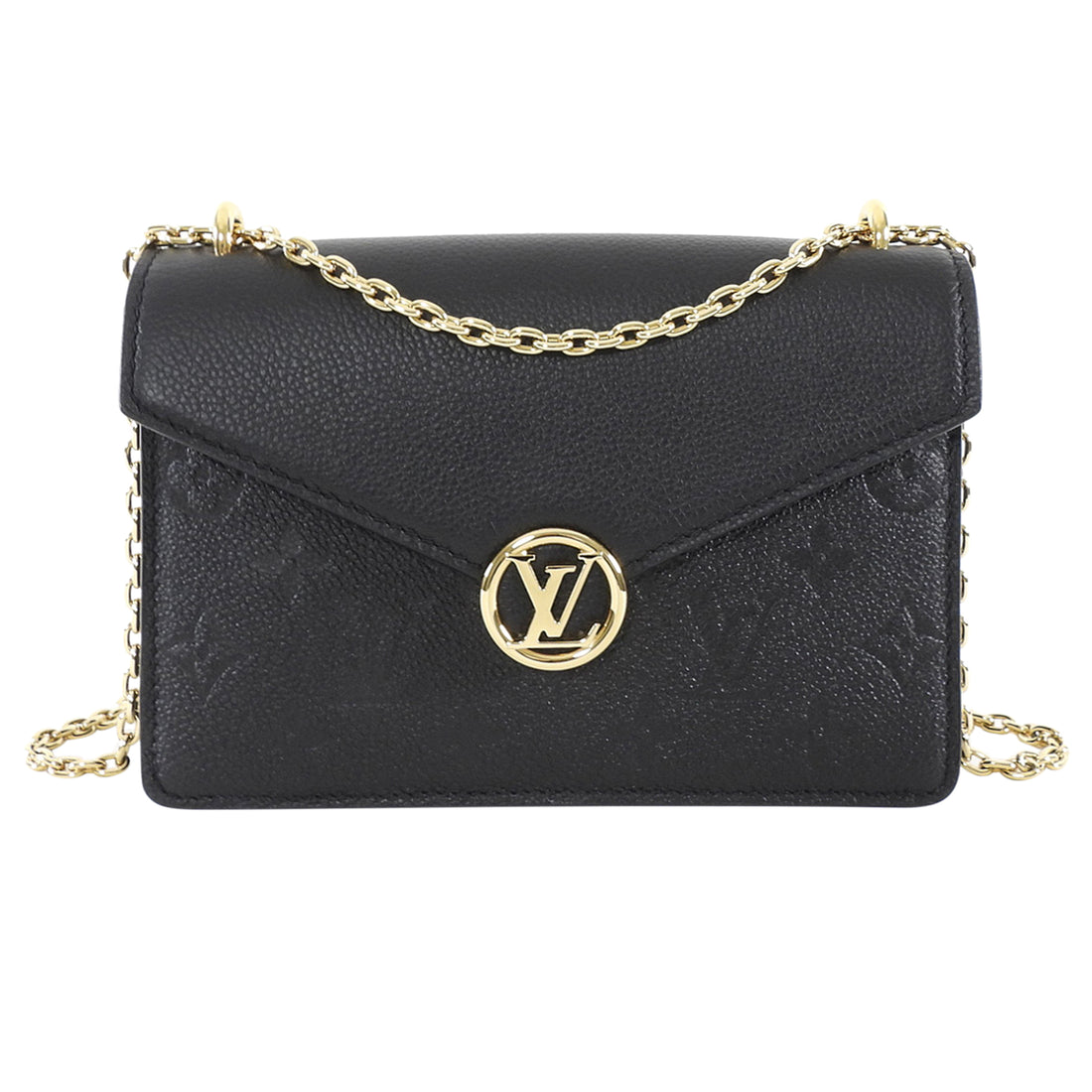 Louis Vuitton Black Empriente Leather Rosy Wallet on Chain Bag