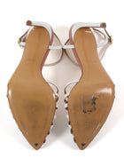 Francesco Russo Patent Leather Cage Strappy Pointed High Heel Sandals - 38.5