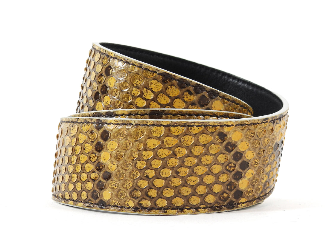 Fendi Yellow "Strap You" Python Exotic Bag Strap