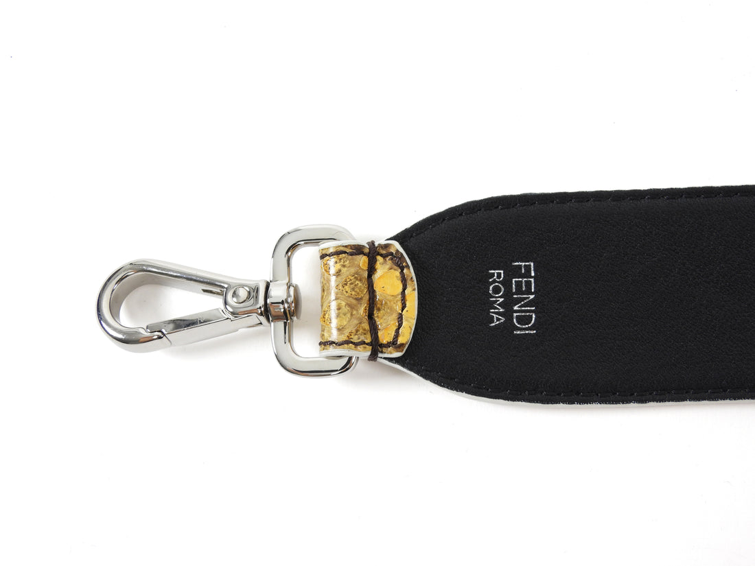 Fendi Yellow "Strap You" Python Exotic Bag Strap