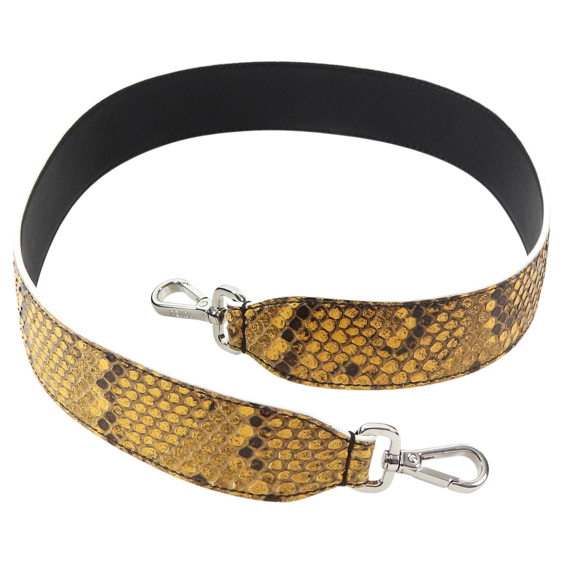 Fendi Yellow "Strap You" Python Exotic Bag Strap