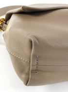 Fendi Taupe Soft Leather Baguette Two Way Bag