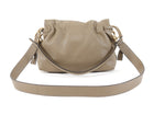 Fendi Taupe Soft Leather Baguette Two Way Bag