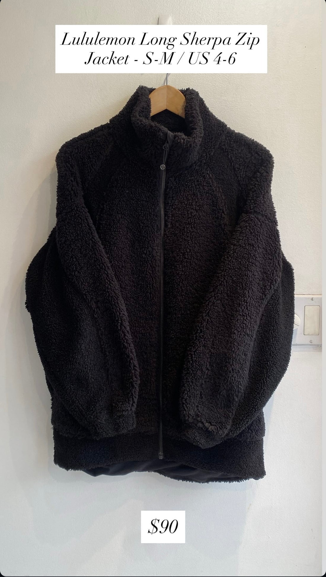Lululemon Long Sherpa Jacket - S/M