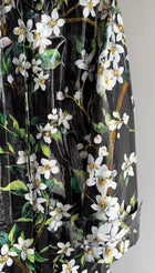 Dolce & Gabbana Black and White Floral Raincoat - S / M