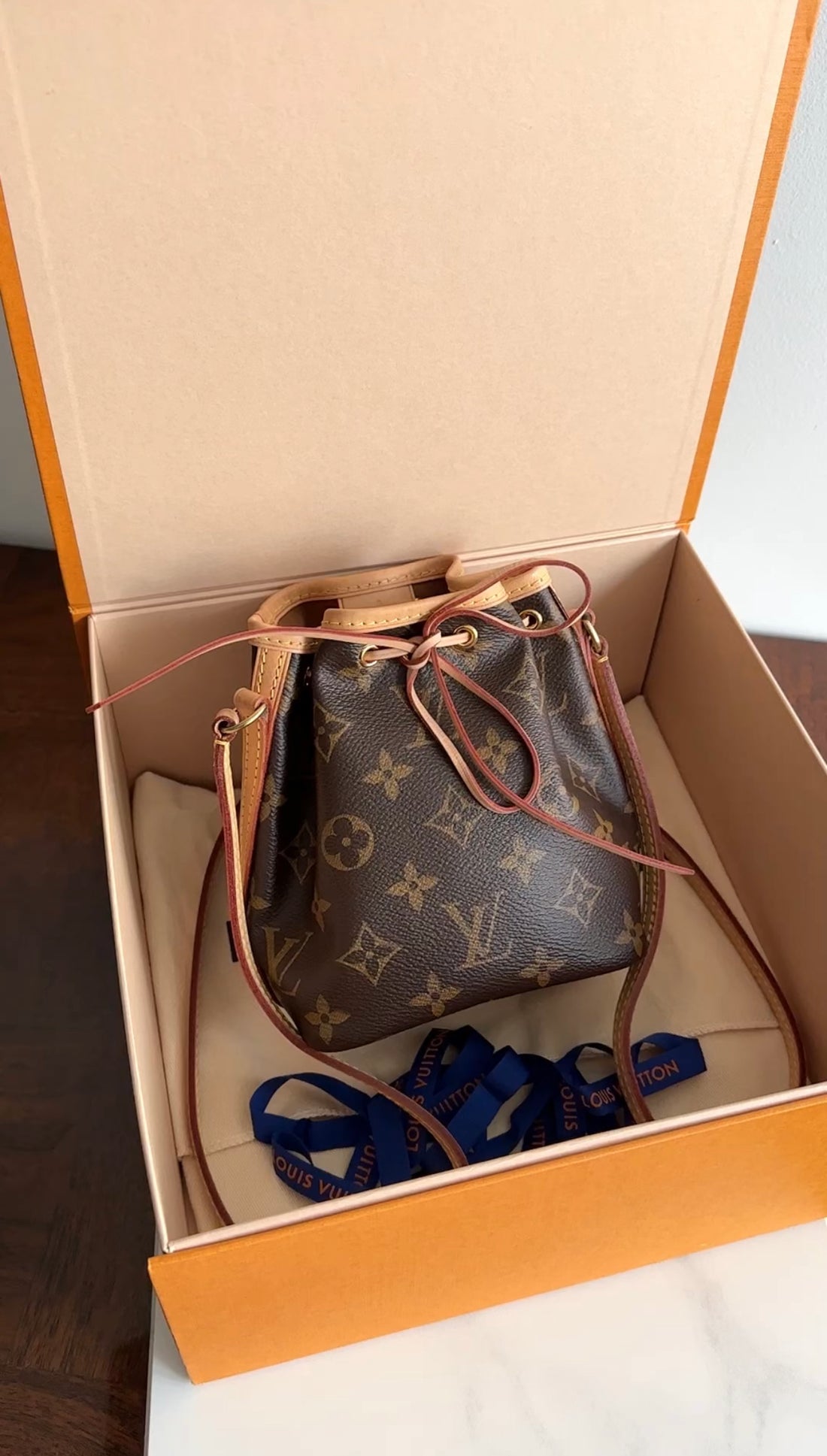 Louis Vuitton Monogram Nano Noe Drawstring Bag