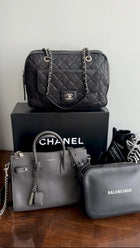 Chanel 13P Black Caviar Quilted Leather Paradoxal Camera Bag