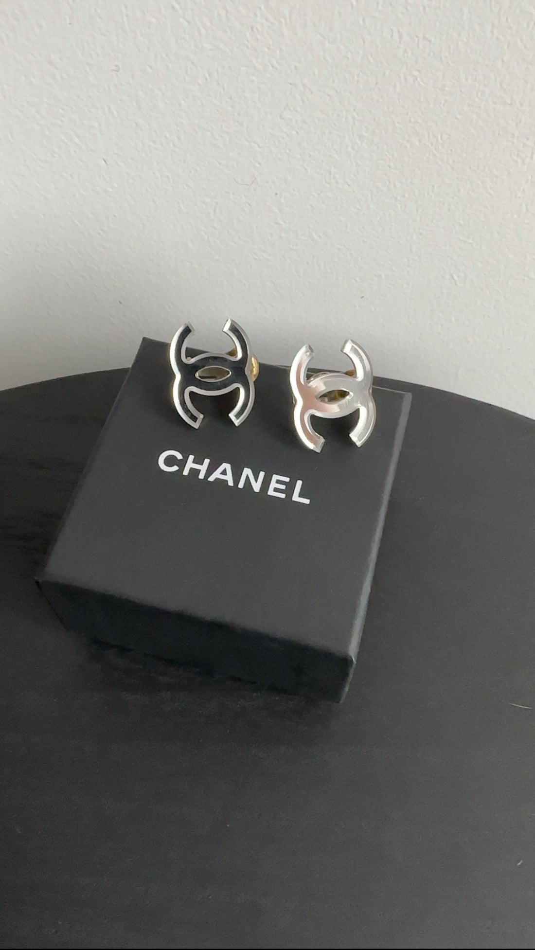 Chanel 03A CC Mirror Clip On Earrings