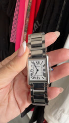 Cartier Tank Must Large Ref 4323 Stainless Quartz Wrist Watch