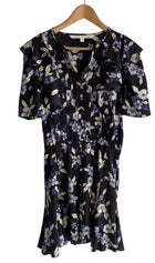 Veronica Beard Blue Floral Print Dress
