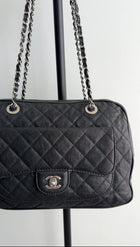 Chanel 13P Black Caviar Quilted Leather Paradoxal Camera Bag