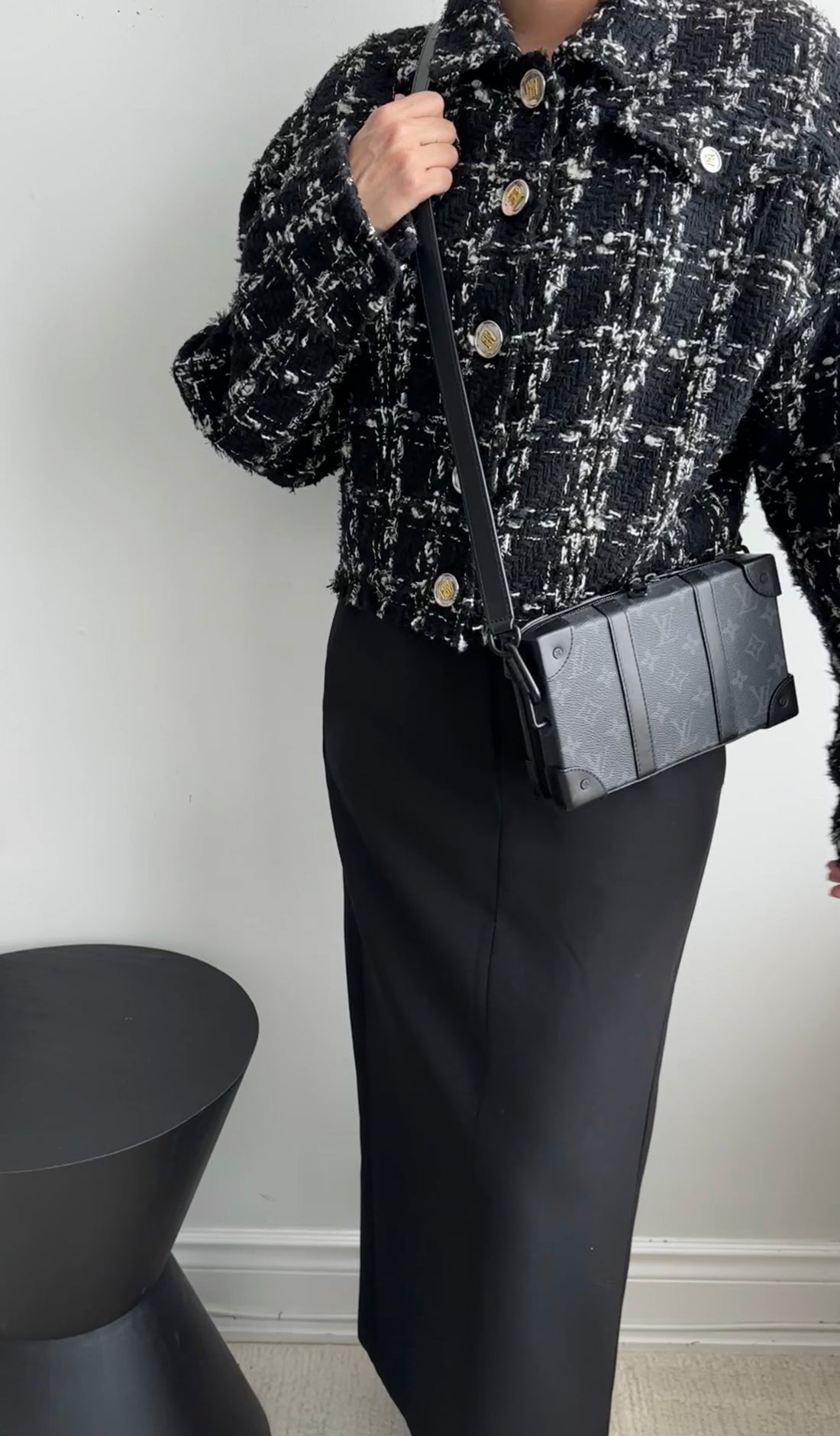 Louis Vuitton Black Monogram Eclipse Trunk Wallet Crossbody