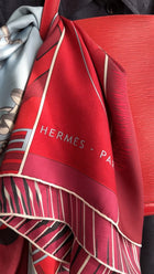 Hermes Caleche, Mors & Bouteilles Silk 140cm Shawl Scarf