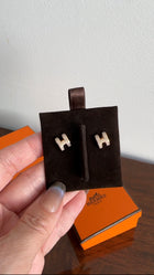 Hermes Pop H Mini Enamel Earrings
