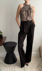 Yves Saint Laurent Haute Couture 2002 Leopard Bodysuit and Shawl scarf.