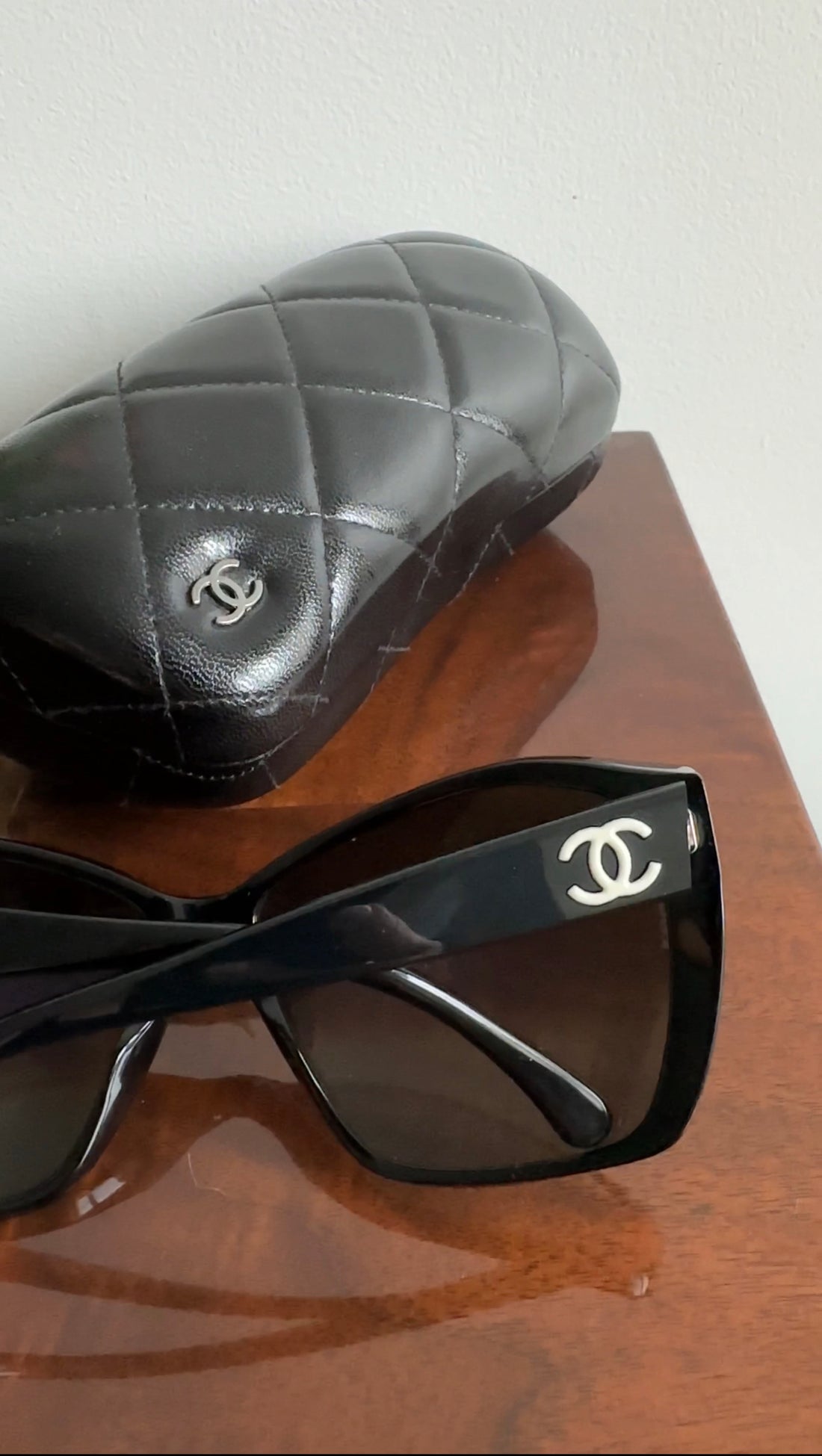 Chanel CC Black Acetate Sunglasses 5203