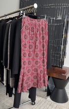 Chanel 01A Coco Logo Long Silk Logo Skirt - FR38 / 6 / S