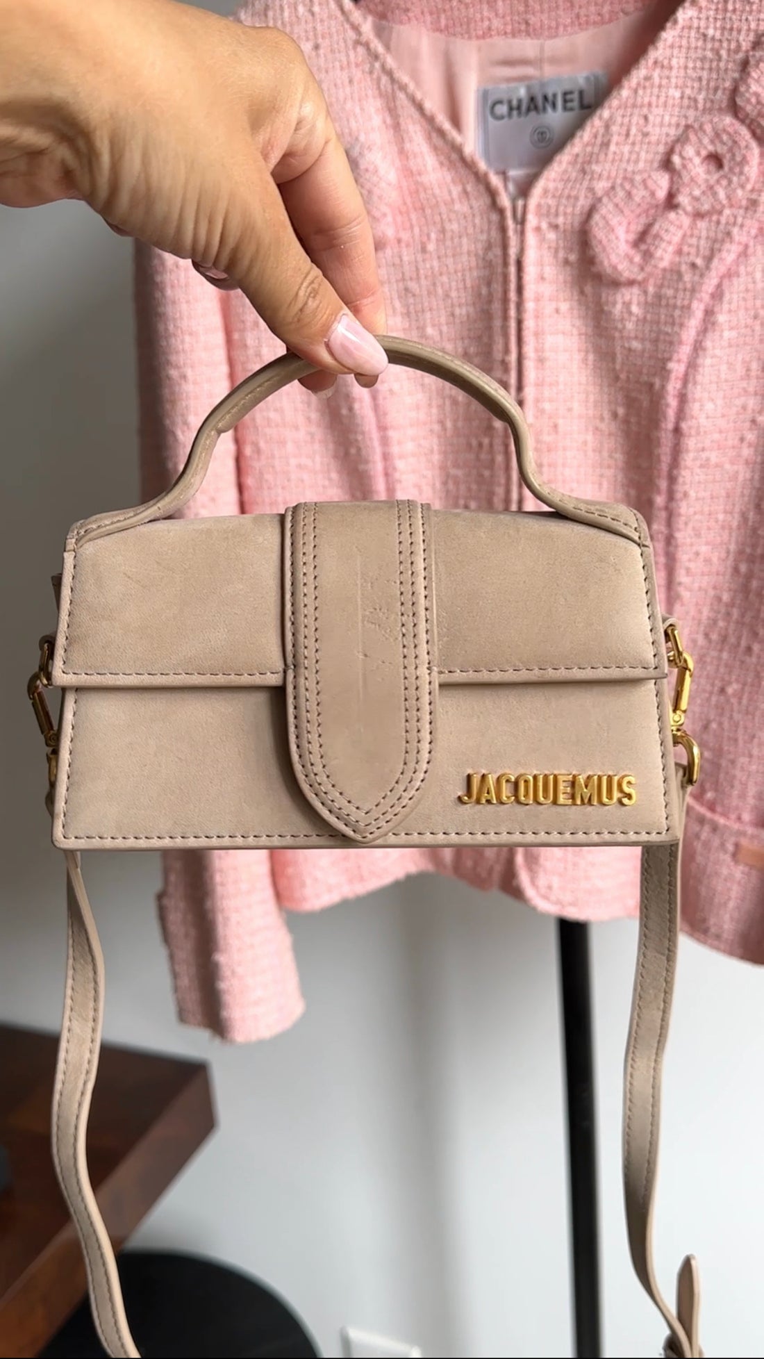 Jacquemus Light Taupe Mini "Le Bambino" Bag