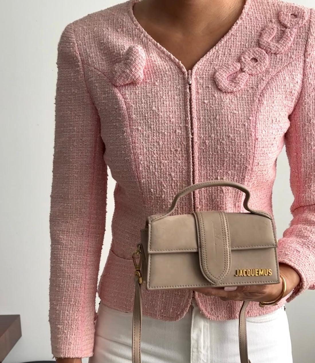 Jacquemus Light Taupe Mini "Le Bambino" Bag