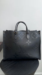 Louis Vuitton On the Go GM Black Empreinte Leather Tote Bag