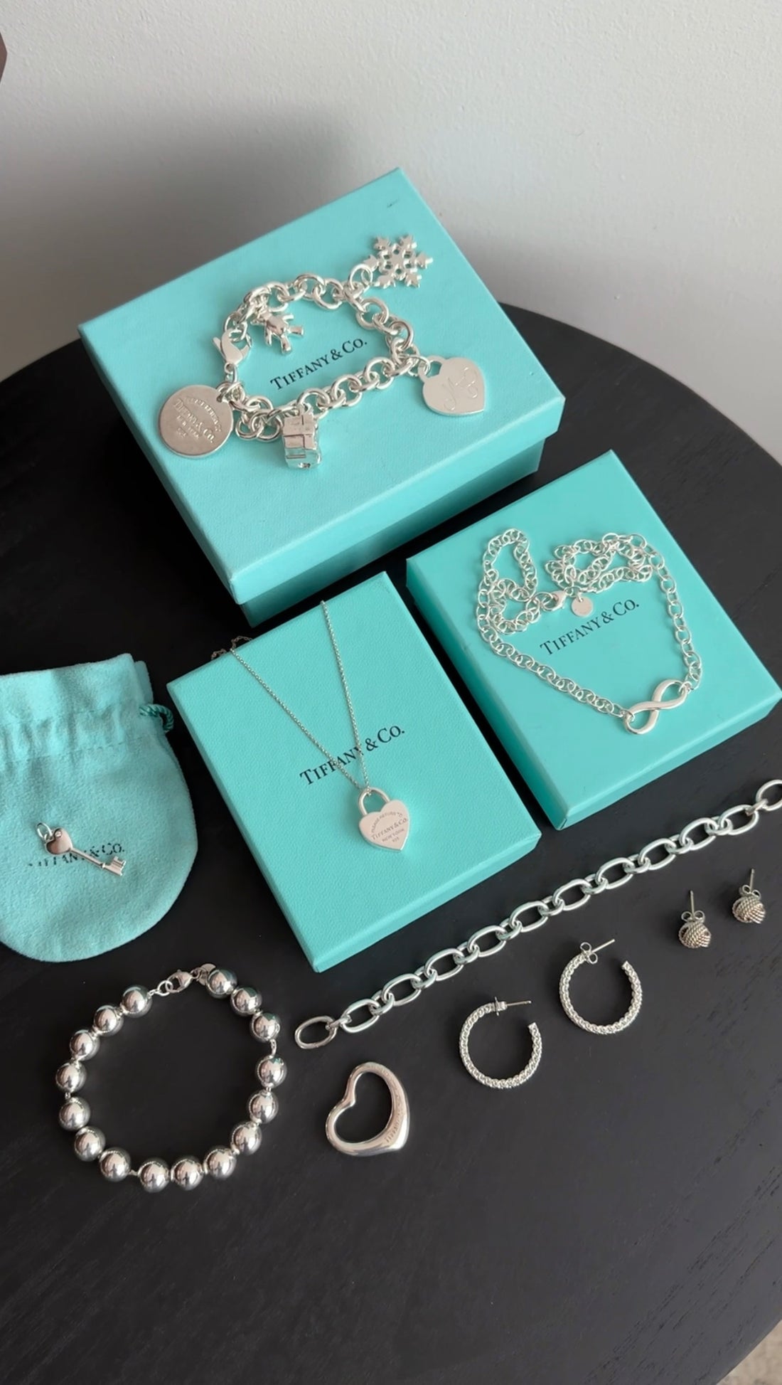 Tiffany & Co.  Sterling Silver Return to Tiffany Charm Bracelet
