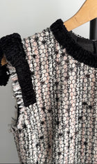 Giambattista Valli Tweed Dress with Sequin and Lace Hem - S (4)
