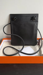 Hermes Black Swift Leather Aline Mini Shoulder Bag