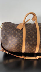 Louis Vuitton Monogram Canvas Keepall 55 Bandouliere Travel Duffle Bag