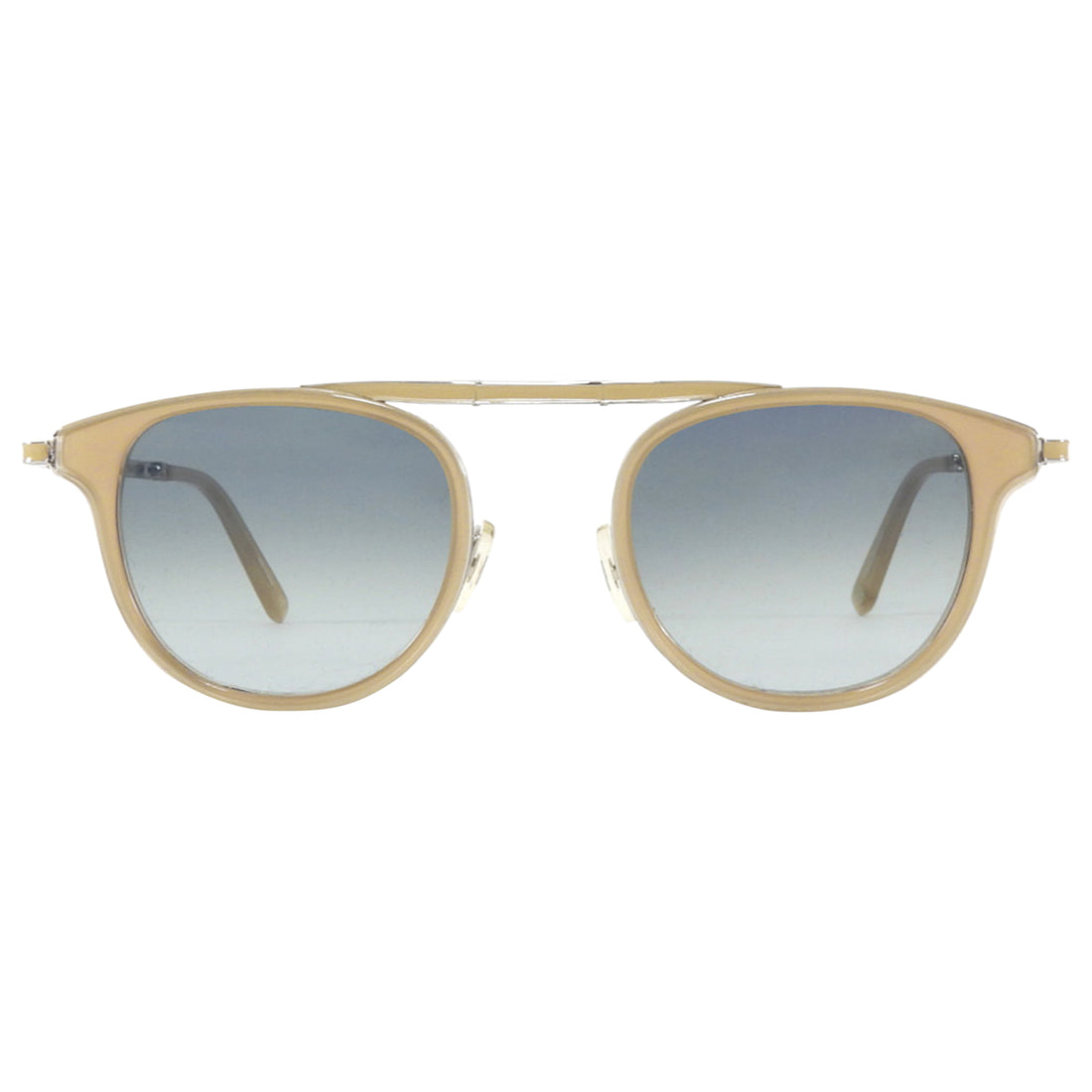 Garrett Leight Taupe Van Buren Combo Fold Sunglasses
