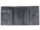 Gianni Versace Vintage 1990's Black Medusa Tri-Fold Wallet