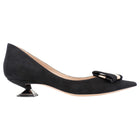 Giorgio Armani Suede Kitten Heel Black - 40