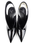 Giuseppe Zanotti Black Patent Leather Slingback Stiletto Heel Platform Pumps - 41