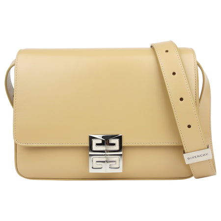 Givenchy Beige Cappuccino Smooth Box Calf 4G Shoulder Bag