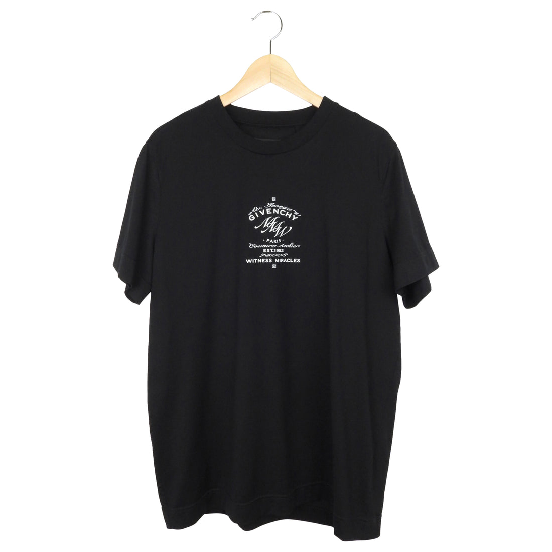Givenchy Black Cotton Printed T-Shirt - L