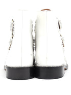 Givenchy White Studded Leather Elegant Ankle Boots - 38.5
