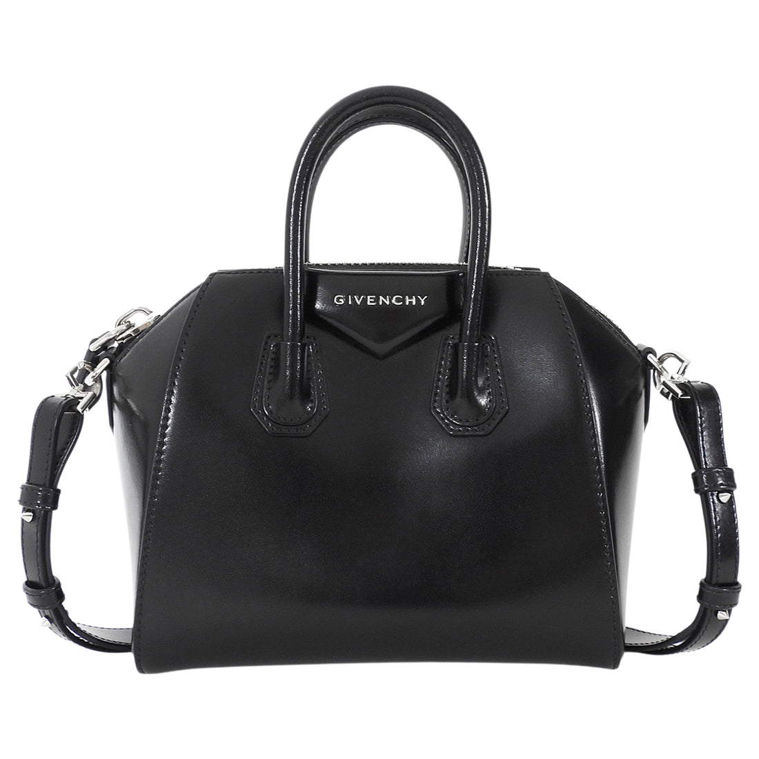 Givenchy Black Leather Mini Antigona Two Way Bag