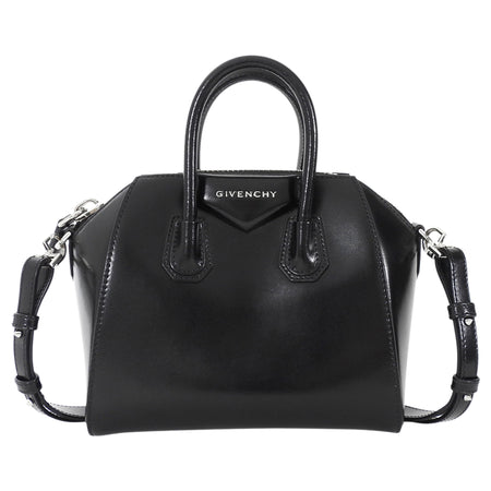 Givenchy Black Leather Mini Antigona Two Way Bag