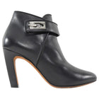 Givenchy Black Shark Lock Leather Ankle Boots - 36.5