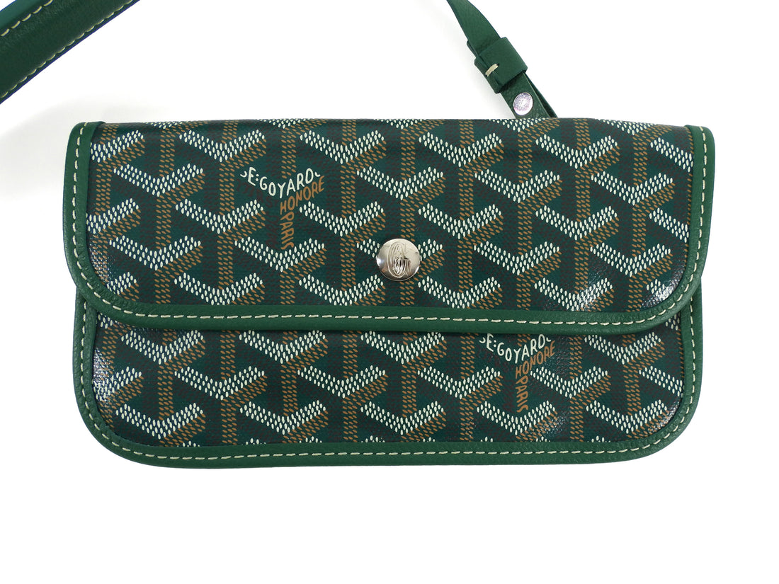 Goyard Green Goyardine Boheme Hobo Shoulder Bag