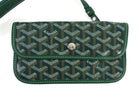 Goyard Green Goyardine Boheme Hobo Shoulder Bag