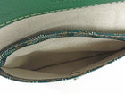 Goyard Green Leather and Goyardine Coated Canvas Reversible Mini Anjou Tote with Pouch