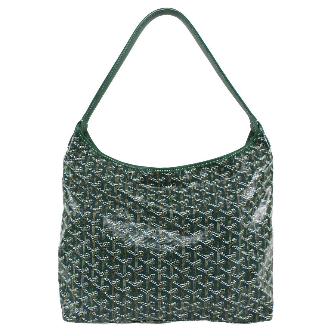 Goyard Green Goyardine Boheme Hobo Shoulder Bag