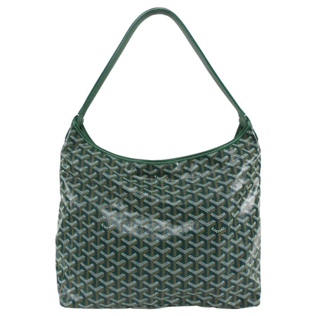 Goyard Green Goyardine Boheme Hobo Shoulder Bag