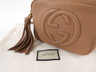 Gucci Beige Leather Interlocking GG Soho Disco Crossbody Bag