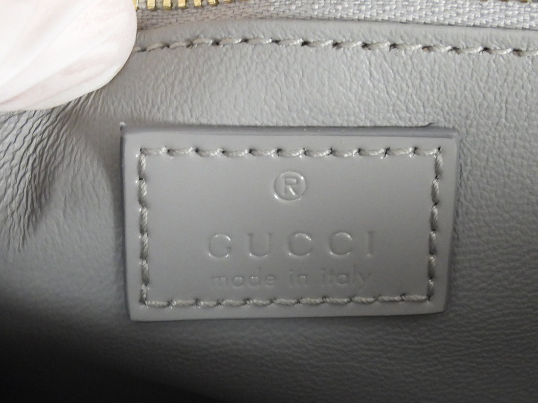 Gucci Grey Siena Small Horsebit Shoulder Bag