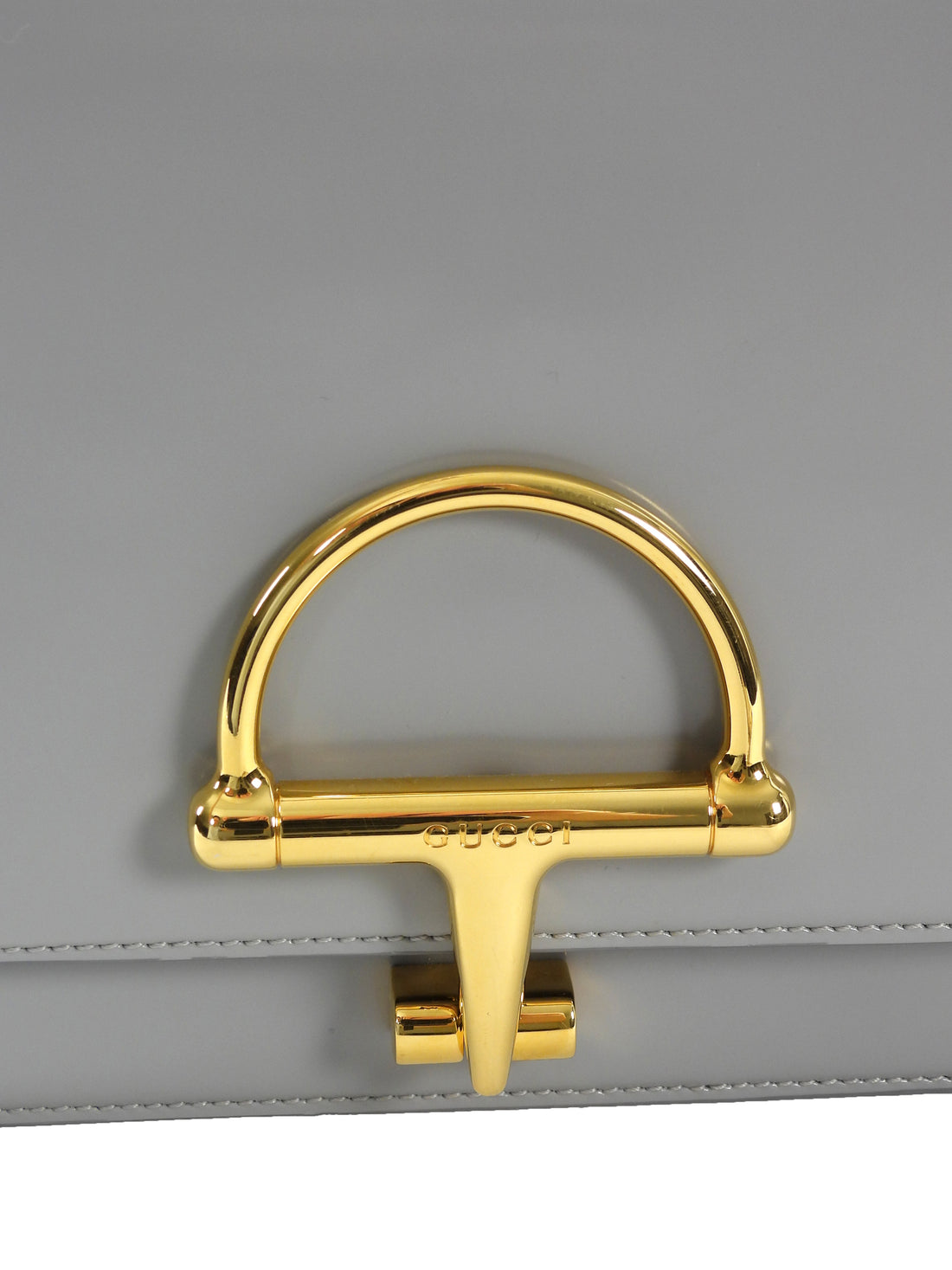 Gucci Grey Siena Small Horsebit Shoulder Bag