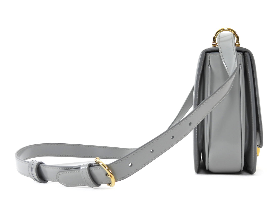 Gucci Grey Siena Small Horsebit Shoulder Bag
