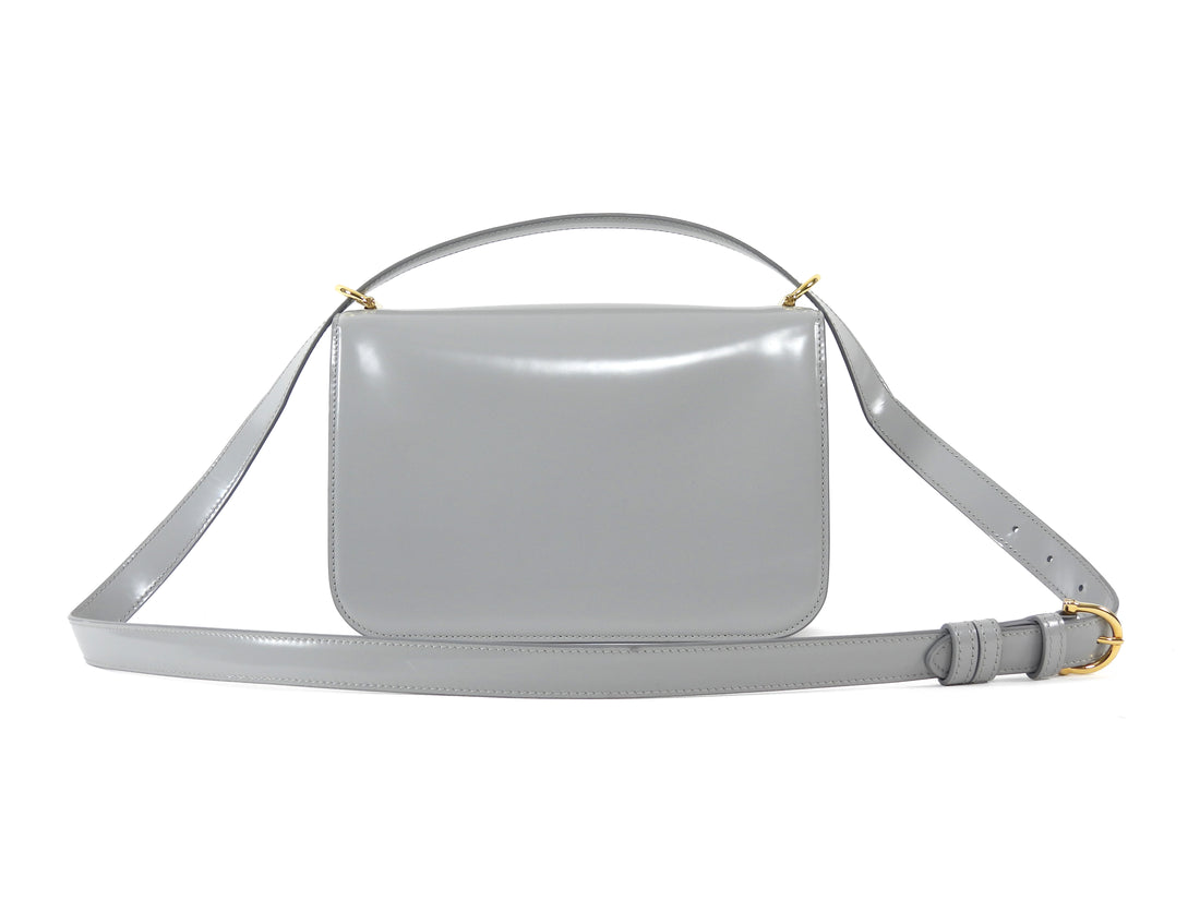 Gucci Grey Siena Small Horsebit Shoulder Bag